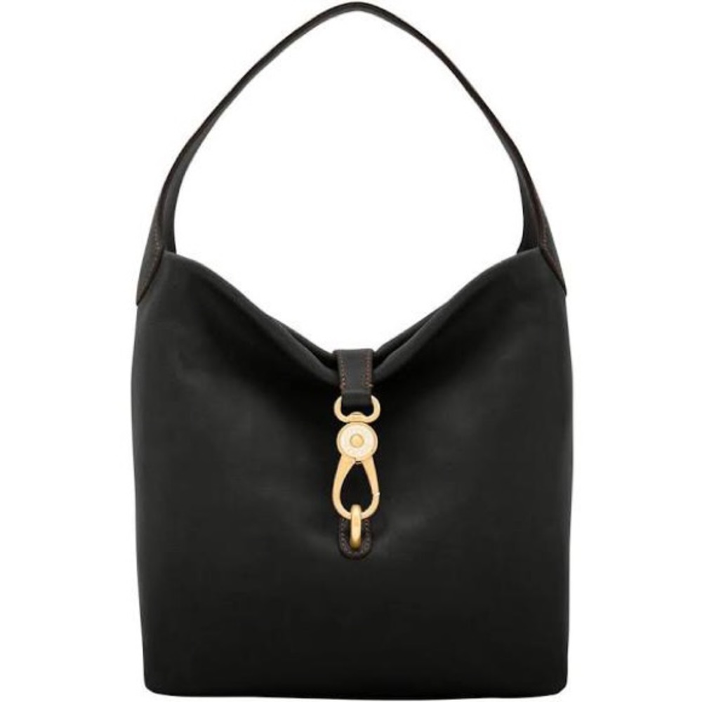 Dooney & Bourke Florentine logo lock shoulder bag